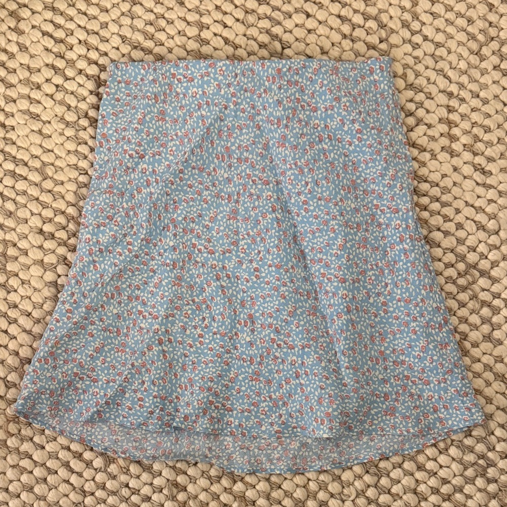 Cotton Candy LA Floral Mini Skirt